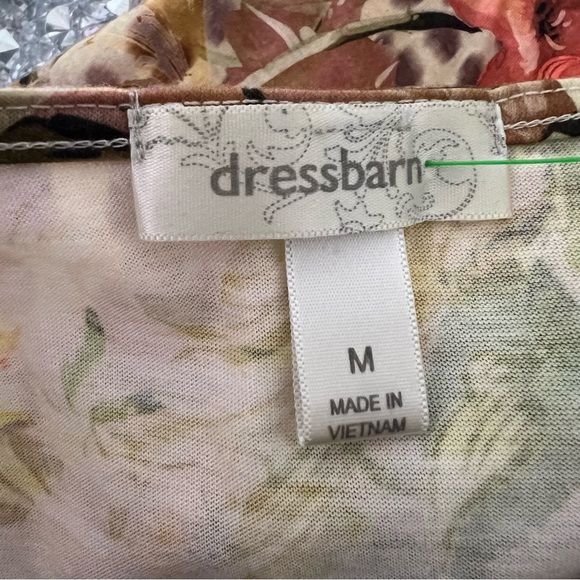 Dress barn tank top fairy cheetah print roses floral whimsical fairy beaded - Picture 10 of 10